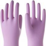 Rubber gloves with cotton lining for a long lasting manicure